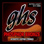 GHS akusztikus húr - Foszfor-bronz, Extra Light, 11-50
