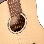 Cort elektro-akusztikus mini gitár, matt natúr, tokkal
