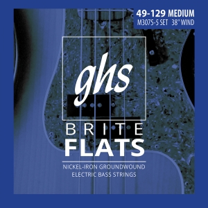 GHS el.basszushúr 5 húros - BriteFlats, Medium, 49-129