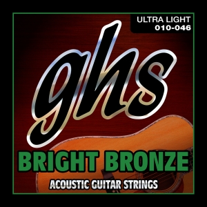 GHS akusztikus húr Bright Bronze - Ultra Light, 10-46