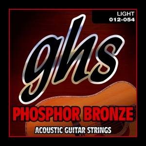 GHS akusztikus húr - Foszfor-bronz, Light, 12-54
