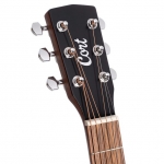 Cort akusztikus mini gitár, matt natúr, tokkal