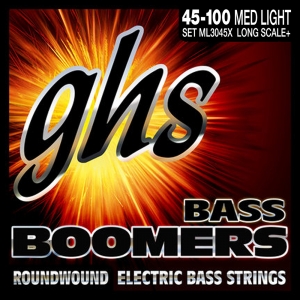 GHS el.basszushúr - Boomers Extra Long Scale, Medium Light, 45-100