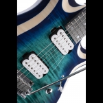 Cort elektromos gitár tokkal, kék burst