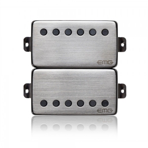 Humbucking gitár pickup szett, szálhúzott króm