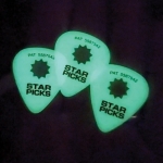 Starpicks gitárpengető flat, Glow in the dark Thin, 12db