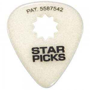Starpicks gitárpengető flat, Glow in the dark Thin, 12db