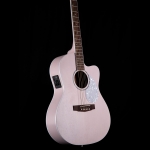 Cort akusztikus Lady-gitár elektronikával, puhatokkal, pasztell rózsaszín