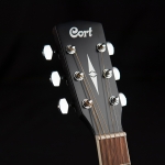 Cort akusztikus gitár elektronikával, Ash Burl, fekete