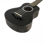 Arrow szoprán ukulele, fekete, tokkal