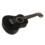 Arrow szoprán ukulele, fekete, tokkal
