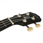 Arrow szoprán ukulele, fekete, tokkal