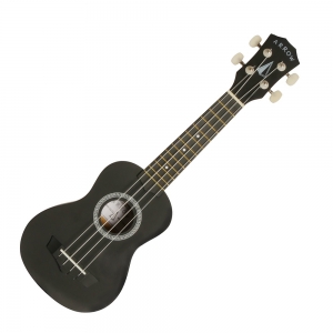Arrow szoprán ukulele, fekete, tokkal