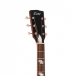 Cort akusztikus gitár Fishman elektronikával, matt fekete vintage