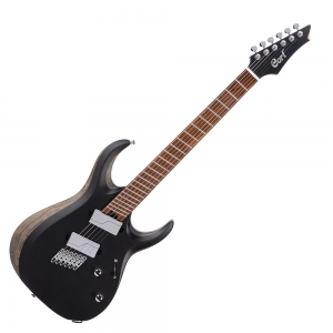 Cort elektromos gitár, fekete szatén