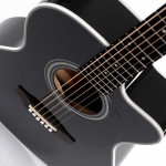 Sigma akusztikus gitár elektronikával, fekete