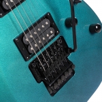 Cort elektromos gitár, EMG hangszedővel, kék