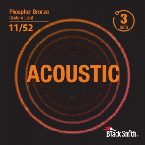 BlackSmith Acoustic Phosphor Bronze, Custom Light 11-52 húr - 3 szett