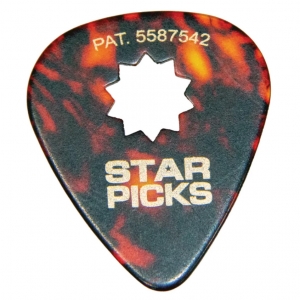 Starpicks gitárpengető flat, Tortoise Shell Medium, 12db