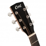 Cort akusztikus gitár elektronikával, cédrus, fekete