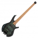 Cort elektromos basszusgitár, Bartolini hangszedők, fej nélküli, csillagpor zöld