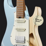Donner elektromos gitár, ST forma, metálkék