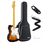 Donner elektromos jazz thinline gitár, sunburst