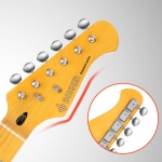 Donner elektromos jazz thinline gitár, sunburst