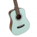 Cort akusztikus mini gitár, mentazöld, tokkal
