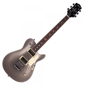 Magneto Velvet Deluxe elektromos gitár, kamrás test, Sunset Gold Silk
