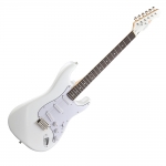 Donner Seeker Deluxe elektromos gitár szett erősítővel, fehér
