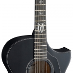 Cort akusztikus heavy metal gitár EQ-val, fekete