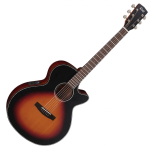 Cort akusztikus gitár elektronikával, matt sunburst